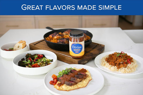 Divino Simmer Foods Sofrito Sauce Latin Cooking Sauce & Marinade for Chicken, Rice & Meal Prep Easy Dinner in Minutes