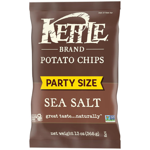13 Oz Kettle Brand Potato Chips, Sea Salt Kettle Chips, Party Size