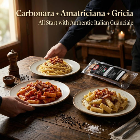 3 8 oz (227g) Pack 2 Alma Gourmet Guanciale From Italy Italian Dry-Cured Pork Jowl, Aged Approximately Months Imported