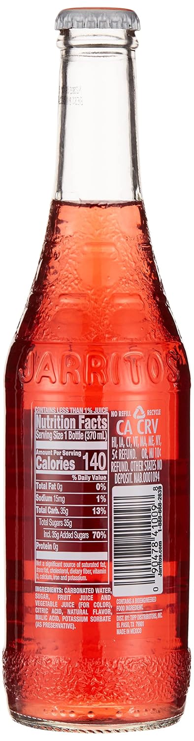 12.50 Oz Jarritos Strawberry Soda, Fl