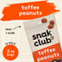2 oz 12 Pack Snak Club Toffee Peanuts, Candied Peanuts with Praline Coat and Sweet Cream, Gluten-Free and Kosher Snack
