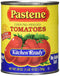 Pastene Kitchen Ready Ground Peeled Tomatoes "No Salt Added" 28oz Can (2 Pack)