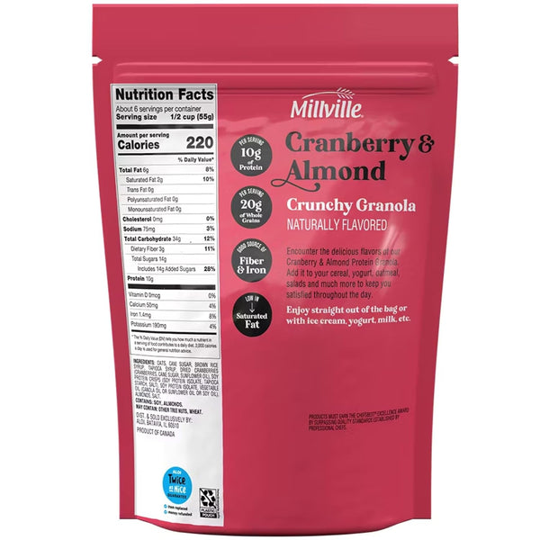 Generic 11 oz. (4 Cranberry Almond Protein Granola Bags BAGS)