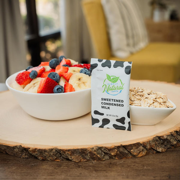 Simply Natural Sweetened Condensed Milk Creamer Single-Serve 9 grams sachet, All Natural