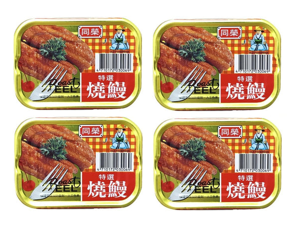 DragonMall Tong Yeng Roasted Eel 3.5 Oz/100g (Pack of 4)