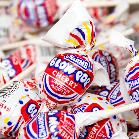 Charms Blow Pops, Cherry Flavor, 48 Count (Pack of 1)