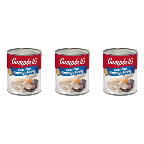Campbell's Country Style Sausage Gravy, 13.8 Oz Can (Pack of 3)