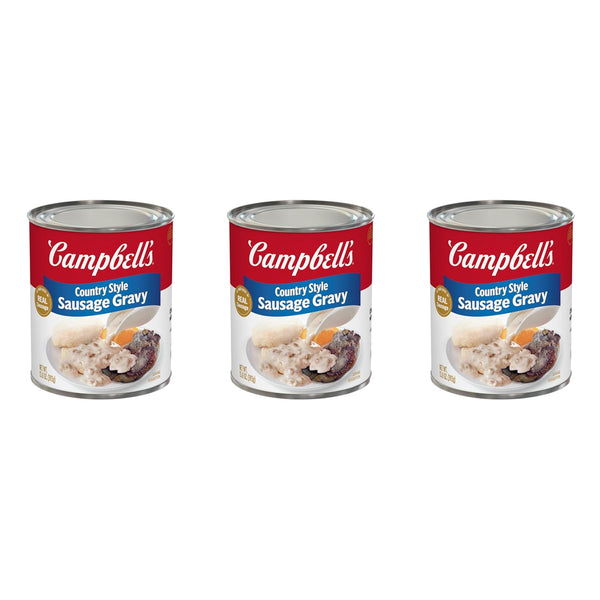 Campbell's Country Style Sausage Gravy, 13.8 Oz Can (Pack of 3)