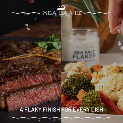 3.5 Pack 1, Sea La Vie Salt Flakes, Ounces, of Kosher Handcrafted Gourmet Artisinal Finishing Salt Flakes from the
