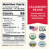 1 lb Organic Dried Cranberry Beans - Non-GMO, USDA Organic, Farmed From Regenerative Soil, Tested Clean Certified