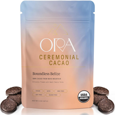 ORA Ceremonial Cacao - Boundless Belize - Organic 100% Cacao - Ethical