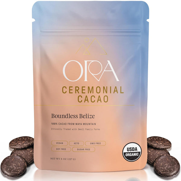 ORA Ceremonial Cacao - Boundless Belize - Organic 100% Cacao - Ethical