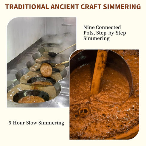 13.4oz(190g*2) Packaging Wanhua Hall Dark Brown Sugar with Red Dates & Ginger Handmade Ancient Craft Chinese Black
