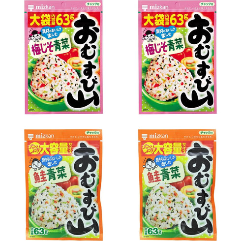 Mizkan Furikake Seasoning, 2 Types of Japanese Rice Seasoning, 2.22oz each (Pack of 2)