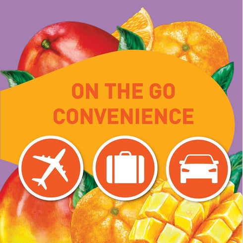 Packets, 100% 18 Pack 3 Tampico Singles To Go Drink Mix Mango Punch, DV of Vitamin C per Serving, Low Calorie, Zero