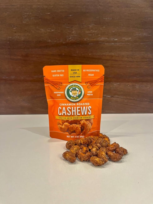 Magic Bavarian Cinnamon Roasted Cashews, 3 Ounces Trial Size of Sweet, Gluten-Free,