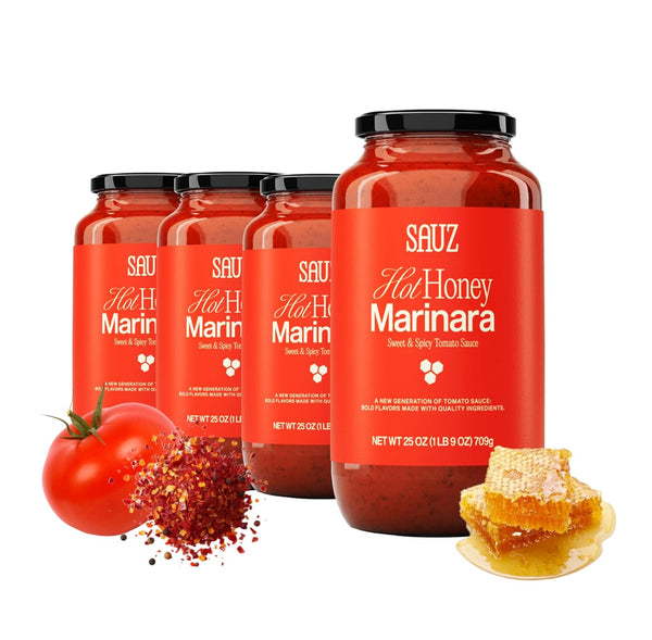 Sauz Hot Honey Marinara Sauce | Clean Ingredients, No Seed Oils, Gluten-Free
