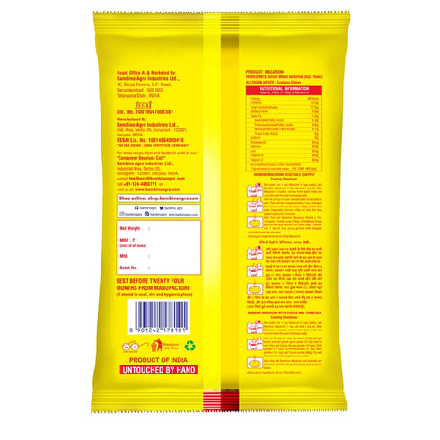 Bambino 6 oz 1 5 macaroni Pep ( shell shaped pasta free on order of macaroni)