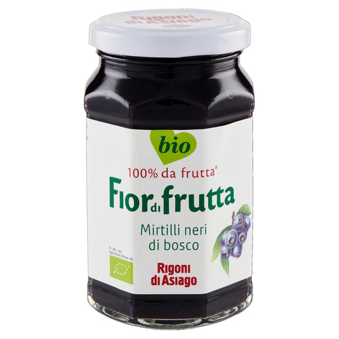 6 Count Rigoni di Asiago Fiordifrutta Organic Fruit Spread, Wild Blueberry