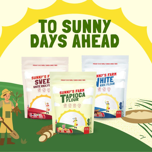 16oz (Pack 1) Sunny's Farm Tapioca Flour Non-GMO, Gluten-Free, Grain-Free, Vegan Tapioca Starch for Baking, Cooking