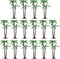 Gtziqa Palm Tree Cake Topper, 16 Pcs Fake Palm Tree Decor Mini Coconut
