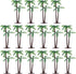 Gtziqa Palm Tree Cake Topper, 16 Pcs Fake Palm Tree Decor Mini Coconut