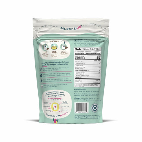 32 JOI Instant Oat Milk Creamer Pouch - Makes servings - Vegan, Kosher, Shelf-Stable, and Gluten-Free - Use for Coffee