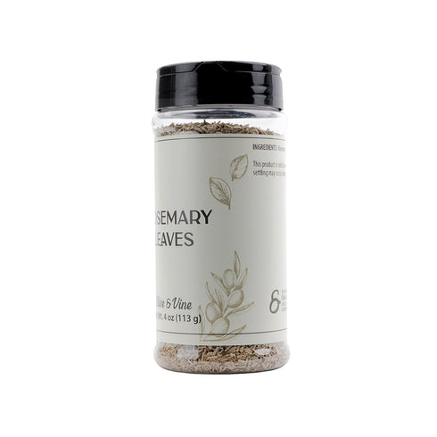 (4 Olive & Vine Rosemary Leaves, Earthy & Aromatic, Seasoning for Roasted Meats, Soups, and Breads, Rich Tradition