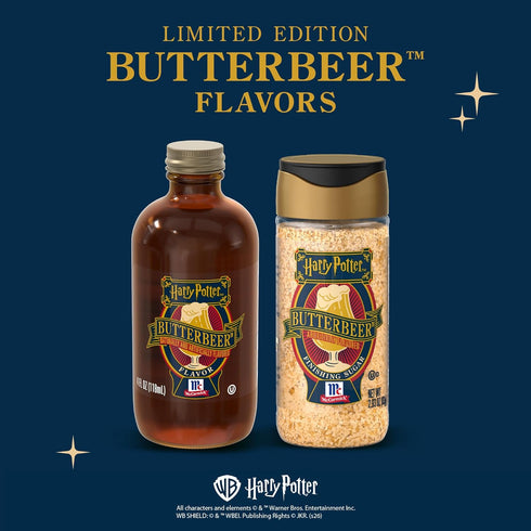 4 oz McCormick Harry Potter Butterbeer Flavor, Limited Edition, Caramel and Butterscotch Flavor, For Baked Goods, Ice