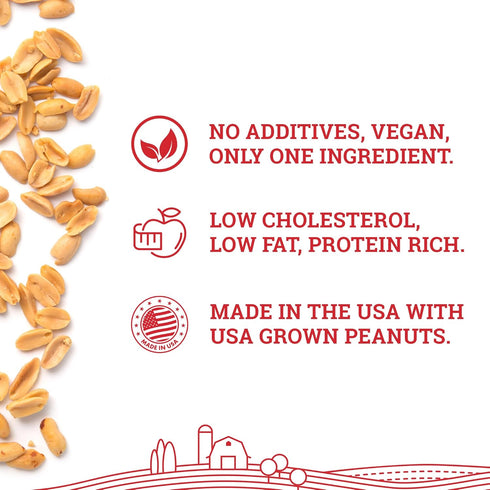 2LB (Pack 1) 100% 8g Hoosier Hill Farm Peanut Butter Powder, of No Additives, Peanut Powder, of Protein per serving