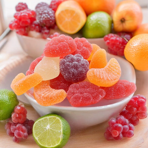 2.2 Lbs Gummies Pack, (35.2 Oz) ASSORTIT Premium Gourmet European Jelly Fruit Candy - Resealable Bag Assorted Candies