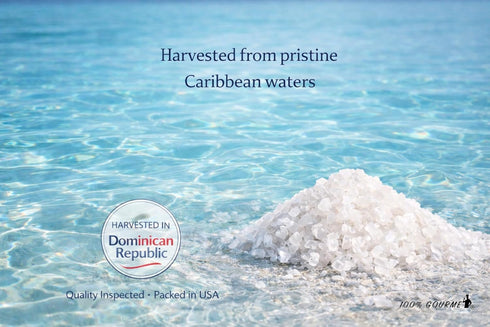 2 lb Premium Caribbean Sea Salt Extra Coarse Sea Salt for Grinder, Natural & Unrefined