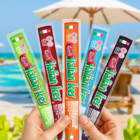 36 Count 1.5oz, Italian Ice Freeze Pops, Freeze Pops Bulk Each is Great Dye Free Popsicles for Sharing, Snacking