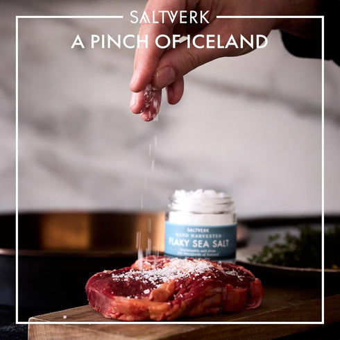 1.25 lb Saltverk Sea Salt - Gourmet, Icelandic, Hand Harvested and Sustainably Made - Flaky Bucket