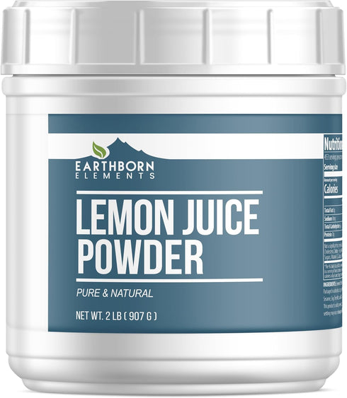 Earthborn Elements Lemon Juice Powder 2 lb, Pure & Natural, Easy Smoothies