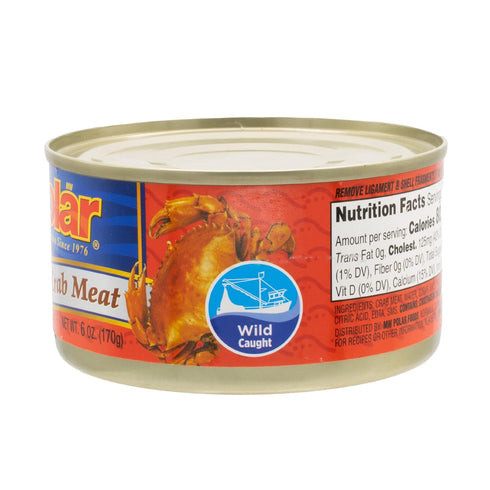 6 oz (Pack 12) MW Polar Salad Crab Meat, Minced, Perfect for Dips, Ceviche, Sushi