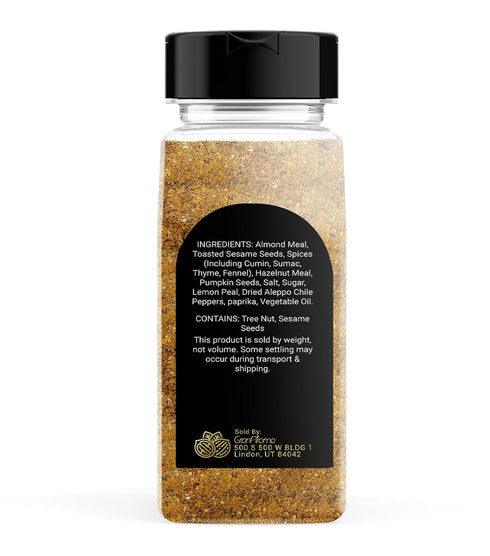 GranAroma Dukkah, Egyptian and Middle Eastern Spice Blend, Flavorful Blend (8 Ounce)