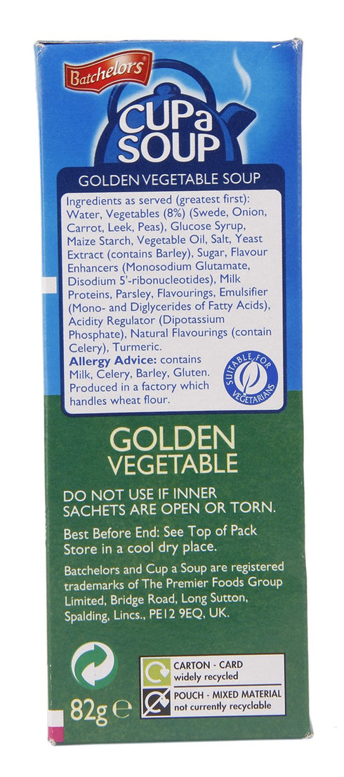 Batchelors 4S 82G Cup A Soup Golden Vegetable