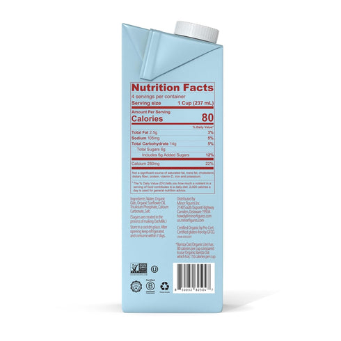 32 Oz 6 Pack Minor Figures - Light Oat Milk - Barista Standard - - - Non-GMO - Plant-Based - Vegan - Dairy Free - Shelf