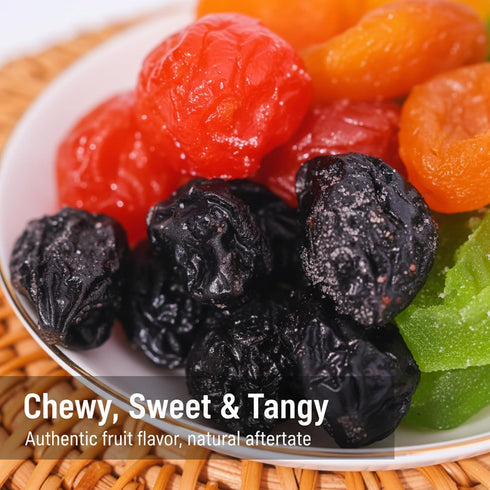 SODGHYTR 17.64 Oz/500g Wonderful Plums A Tin of Dried Mixed Fruits, Premium Assorted Dried Fruits, Including Prunes