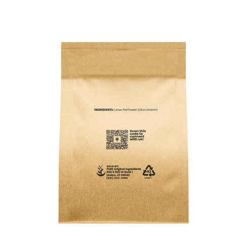 Pure Original Ingredients Lemon Peel Powder (1 lb) Cooking Additive, Pure Dried Powder