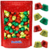 Fruidles Christmas Bells Milk Chocolate Party Bag Fillers, Individually Wrapped Foils, Resealable