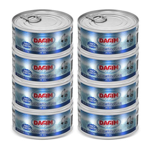 Dagim Solid White Tuna in Oil Fancy Albacore Tuna Fish Can 6 oz.