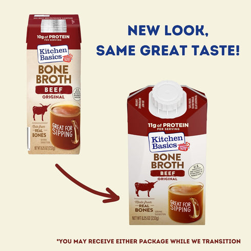 8.25oz Kitchen Basics Beef Bone Broth