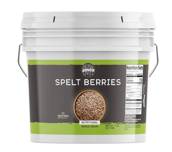 Birch & Meadow 1 Gallon of Spelt Berries, Dehulled, Non-GMO, Non-Irradiated