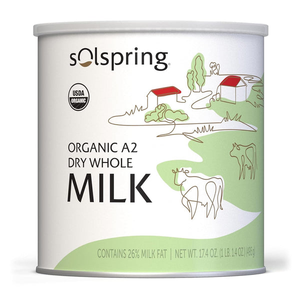 Dr. Mercola Solspring Organic A2 Dry Whole Milk - Powdered Milk with