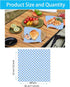 SUCCEFORT 120 12x12 Inch, Pieces Wax Paper Sheets Food Basket Liners Checkered Wax Deli Paper Sheet for Bread