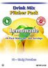 GramZero Lemonade, Sugar Free Drink Mix, Pitcher Pack, Zero Calorie, Stevia Sweetened, Great for Nutrition Club Loaded