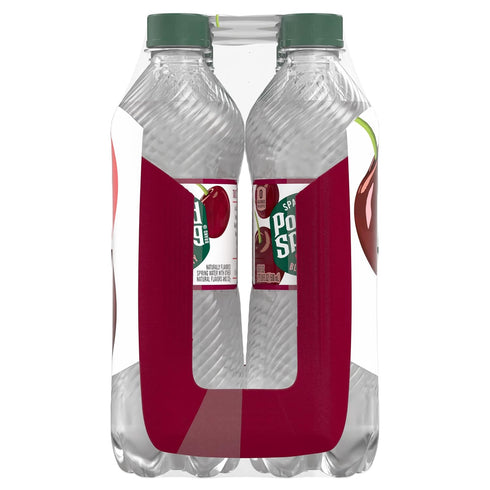 16.9 oz. (8 Pack) Poland Spring Sparkling Water, Black Cherry, Bottles