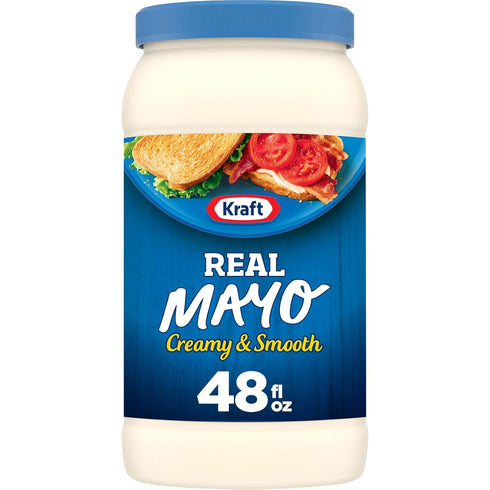 Kraft Real Mayo Creamy & Smooth Mayonnaise - Classic Spreadable Condiment for Sandwiches,